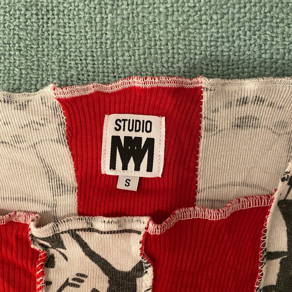 Patchwork Crop Top - Picture 2 of 3